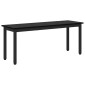 vidaXL παγκάκι Μαύρη Οξυά 110 x 35 x 45 cm Επεξεργασμένο Ξύλο