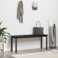 vidaXL παγκάκι Μαύρη Οξυά 110 x 35 x 45 cm Επεξεργασμένο Ξύλο