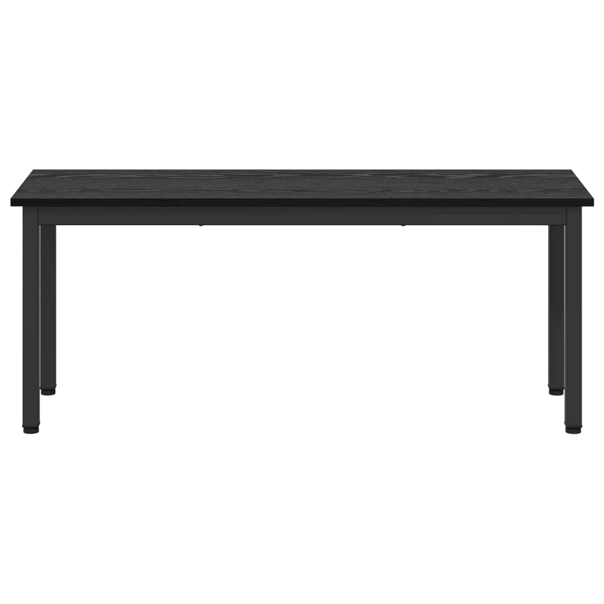 vidaXL παγκάκι Μαύρη Οξυά 110 x 35 x 45 cm Επεξεργασμένο Ξύλο