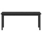 vidaXL παγκάκι Μαύρη Οξυά 110 x 35 x 45 cm Επεξεργασμένο Ξύλο
