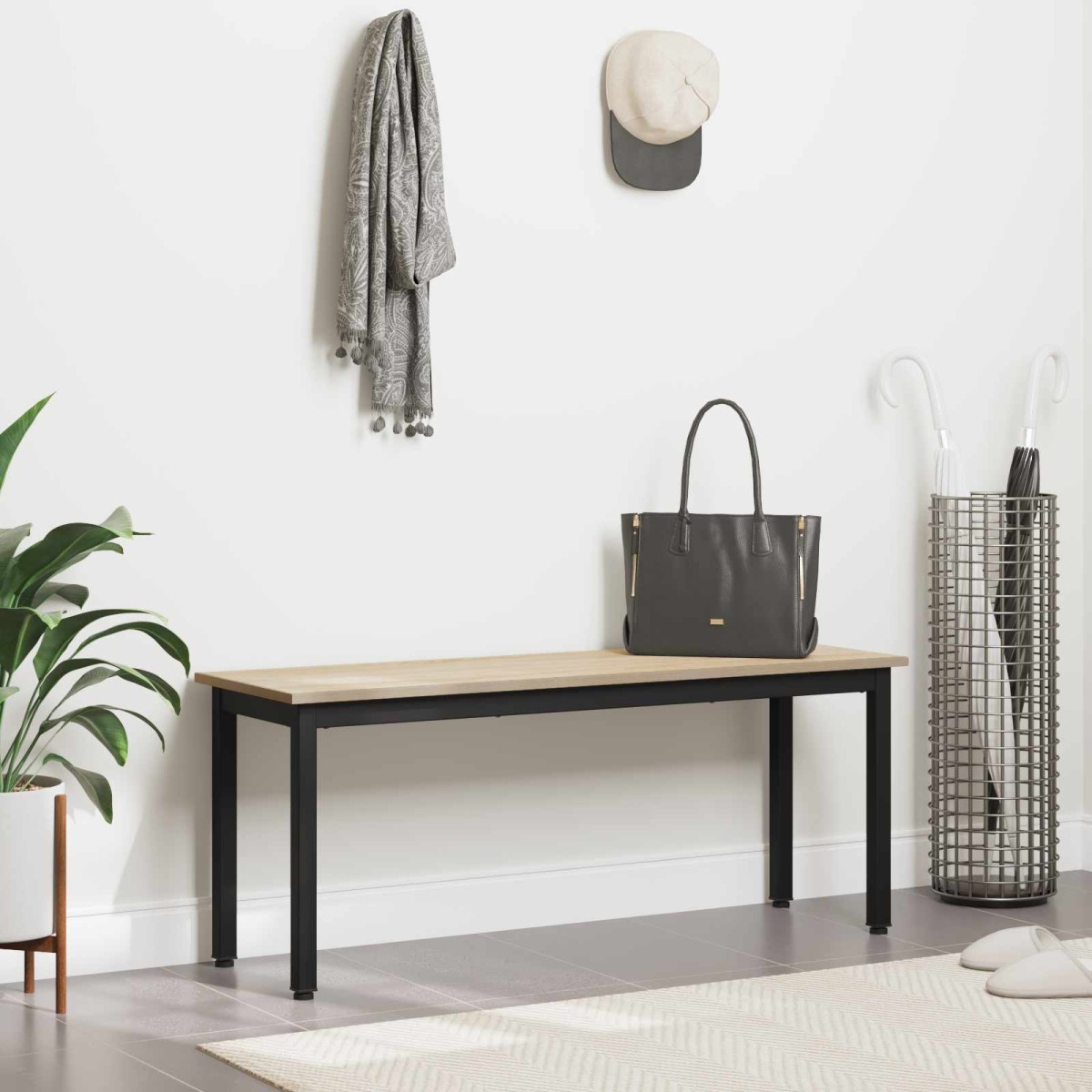 vidaXL παγκάκι Σονόμα 110 x 35 x 45 cm Επεξεργασμένο Ξύλο