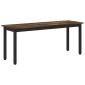 vidaXL παγκάκι Καπνιστό Δρύς 110 x 35 x 45 cm Επεξεργασμένο Ξύλο