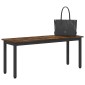 vidaXL παγκάκι Καπνιστό Δρύς 110 x 35 x 45 cm Επεξεργασμένο Ξύλο