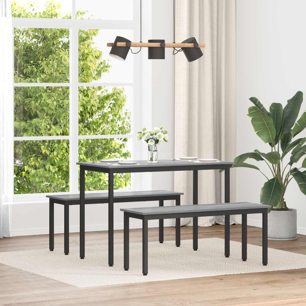 vidaXL παγκάκι Γκρίζο Σονομα 110 x 35 x 45 cm Επεξεργασμένο Ξύλο