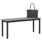 vidaXL παγκάκι Γκρίζο Σονομα 110 x 35 x 45 cm Επεξεργασμένο Ξύλο
