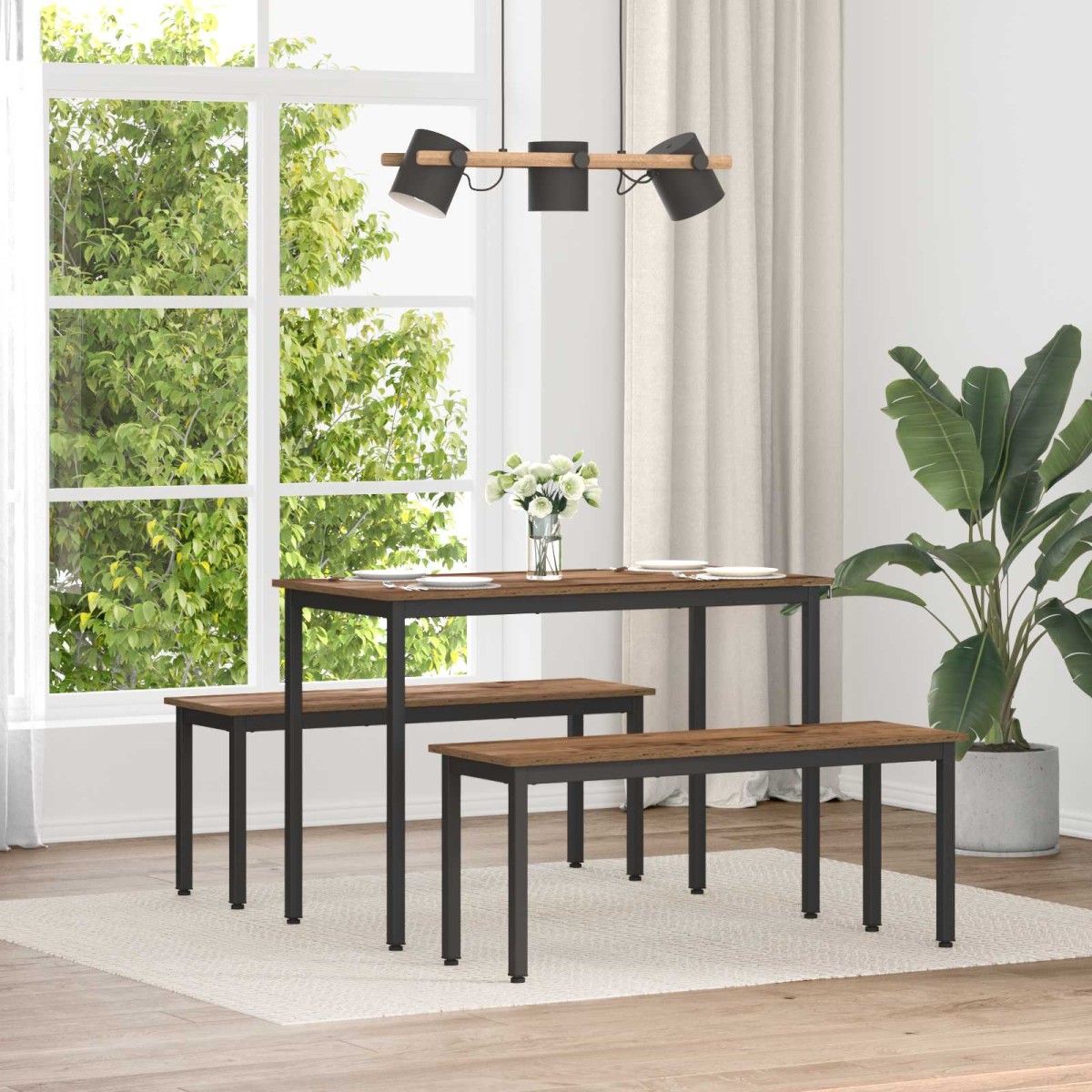 vidaXL παγκάκι Παλιό ξύλο 110 x 35 x 45 cm Επεξεργασμένο Ξύλο