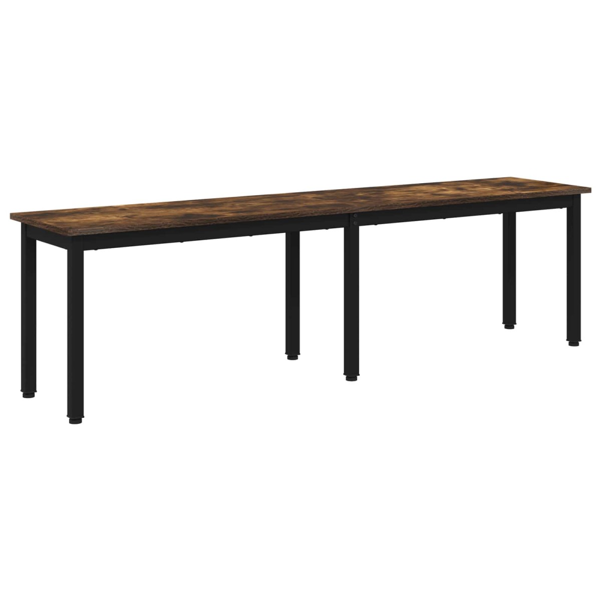 vidaXL παγκάκι Καπνιστό Δρύς 160 x 35 x 45 cm Επεξεργασμένο Ξύλο