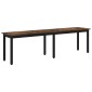 vidaXL παγκάκι Καπνιστό Δρύς 160 x 35 x 45 cm Επεξεργασμένο Ξύλο