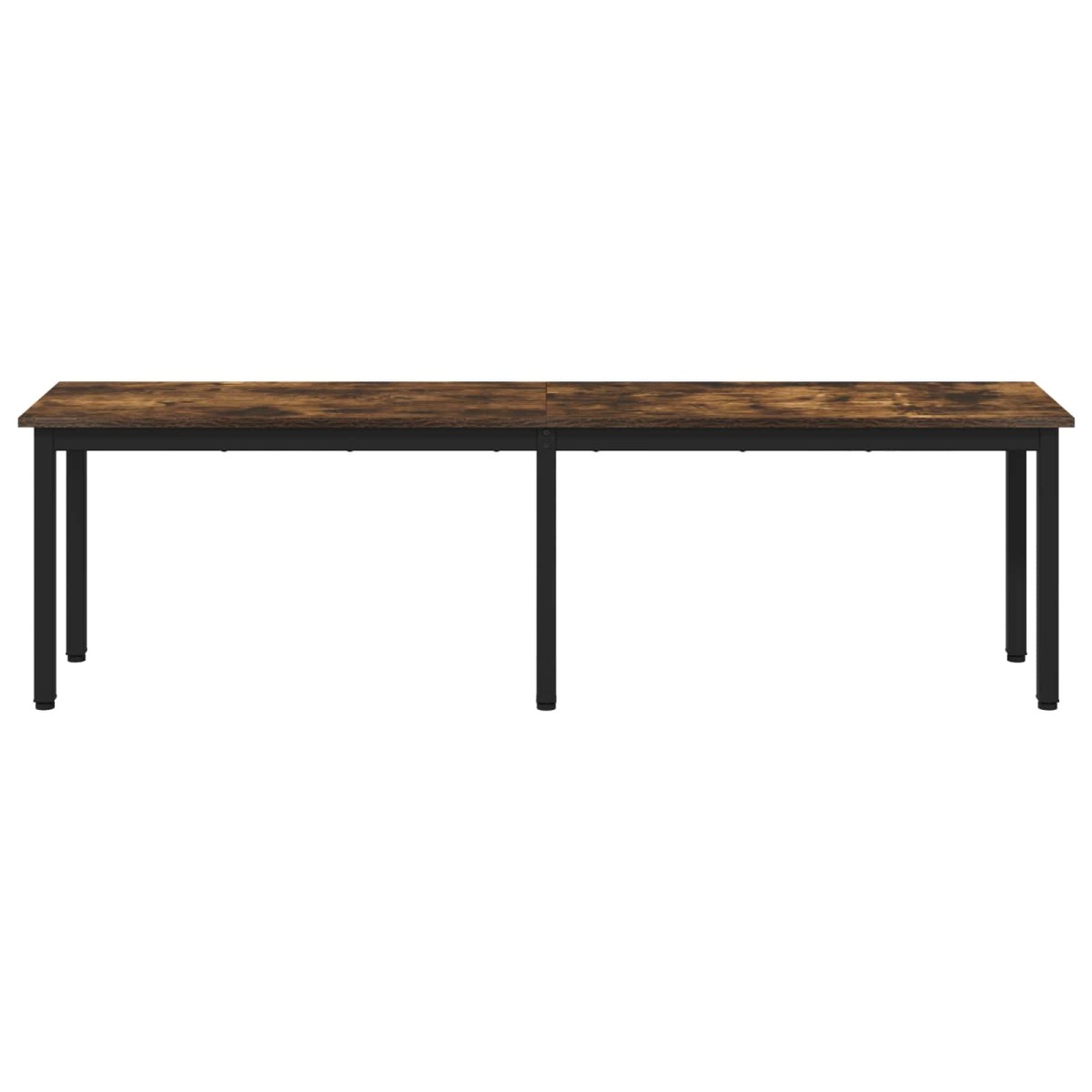 vidaXL παγκάκι Καπνιστό Δρύς 160 x 35 x 45 cm Επεξεργασμένο Ξύλο