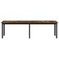 vidaXL παγκάκι Καπνιστό Δρύς 160 x 35 x 45 cm Επεξεργασμένο Ξύλο