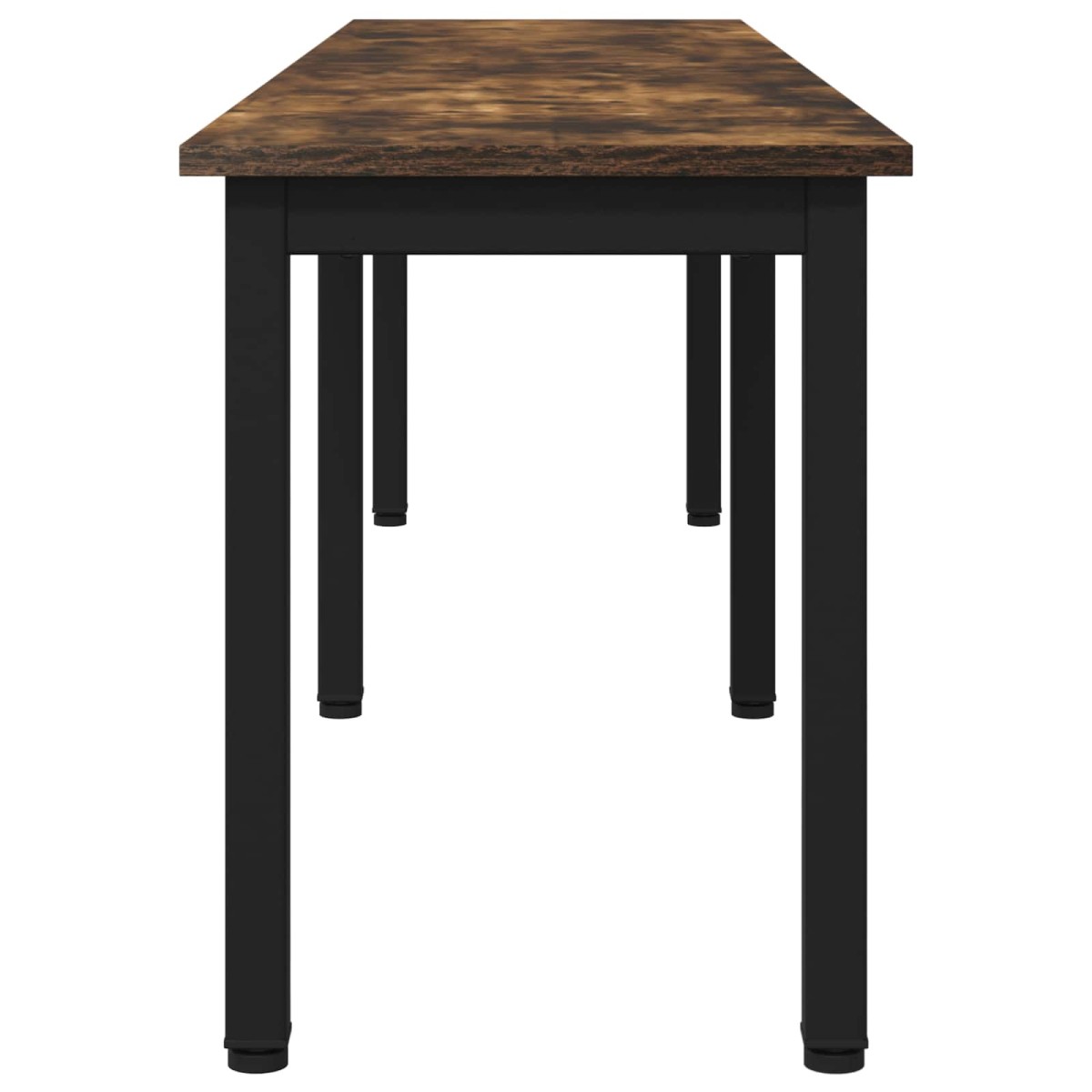 vidaXL παγκάκι Καπνιστό Δρύς 160 x 35 x 45 cm Επεξεργασμένο Ξύλο