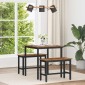 vidaXL Τραπεζαρίες 70 x 70 x 75 cm Επεξεργασμένο Ξύλο Ξύλο δρυός