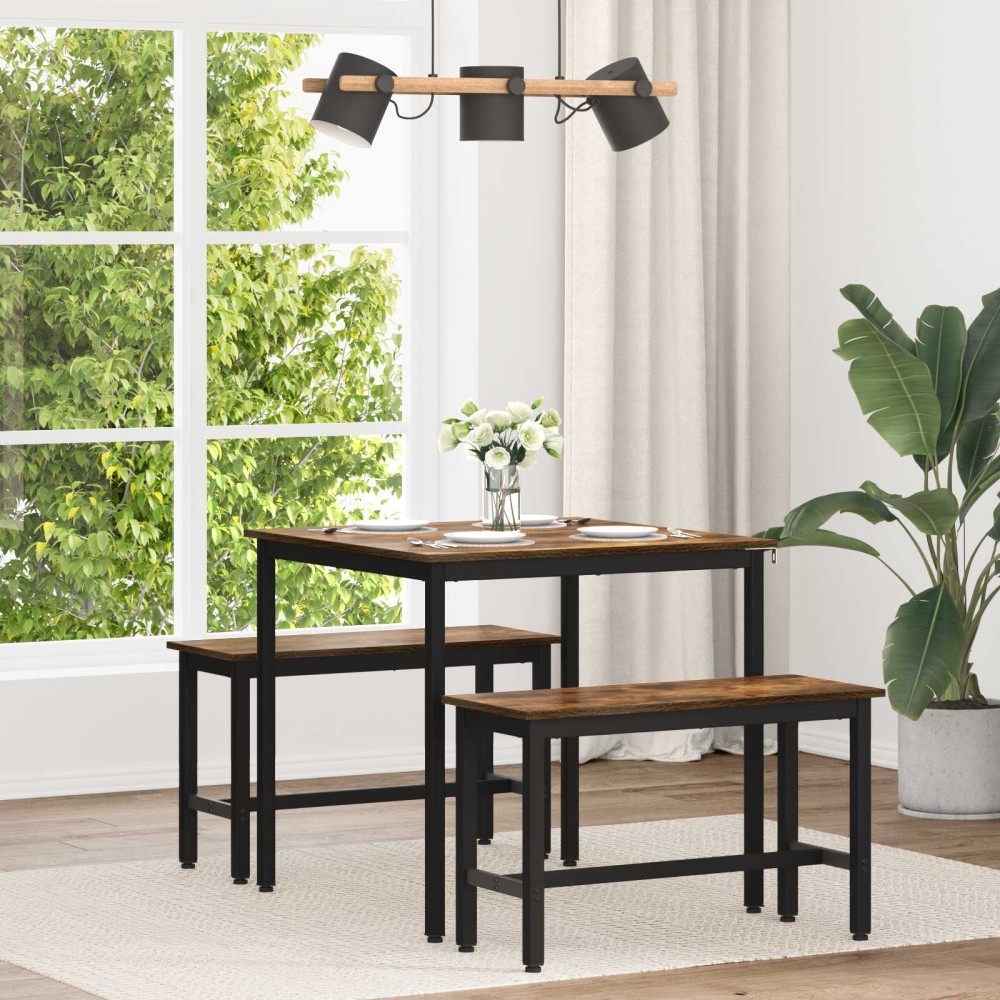 vidaXL Τραπεζαρίες 80 x 80 x 75 cm Επεξεργασμένο Ξύλο τετράγωνο