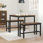 vidaXL Τραπεζαρίες 80 x 80 x 75 cm Επεξεργασμένο Ξύλο τετράγωνο