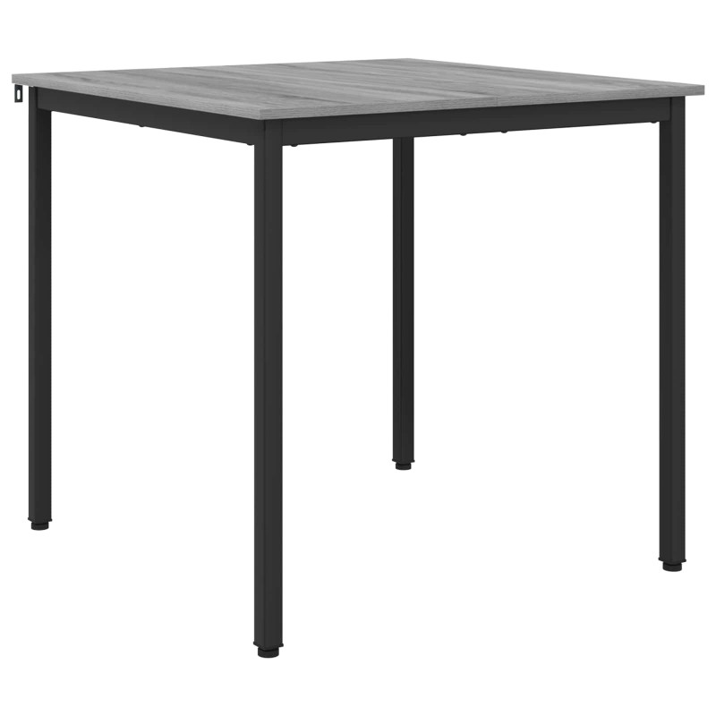 vidaXL Τραπεζαρίες 80 x 80 x 75 cm Επεξεργασμένο Ξύλο Γκρι Sonoma