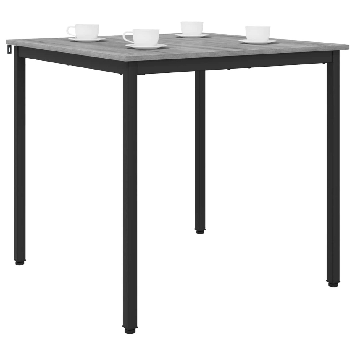 vidaXL Τραπεζαρίες 80 x 80 x 75 cm Επεξεργασμένο Ξύλο Γκρι Sonoma