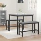 vidaXL Τραπεζαρίες 80 x 80 x 75 cm Επεξεργασμένο Ξύλο Γκρι Sonoma