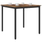 vidaXL Τραπεζαρίες 80 x 80 x 75 cm Επεξεργασμένο Ξύλο Ξύλο δρυός