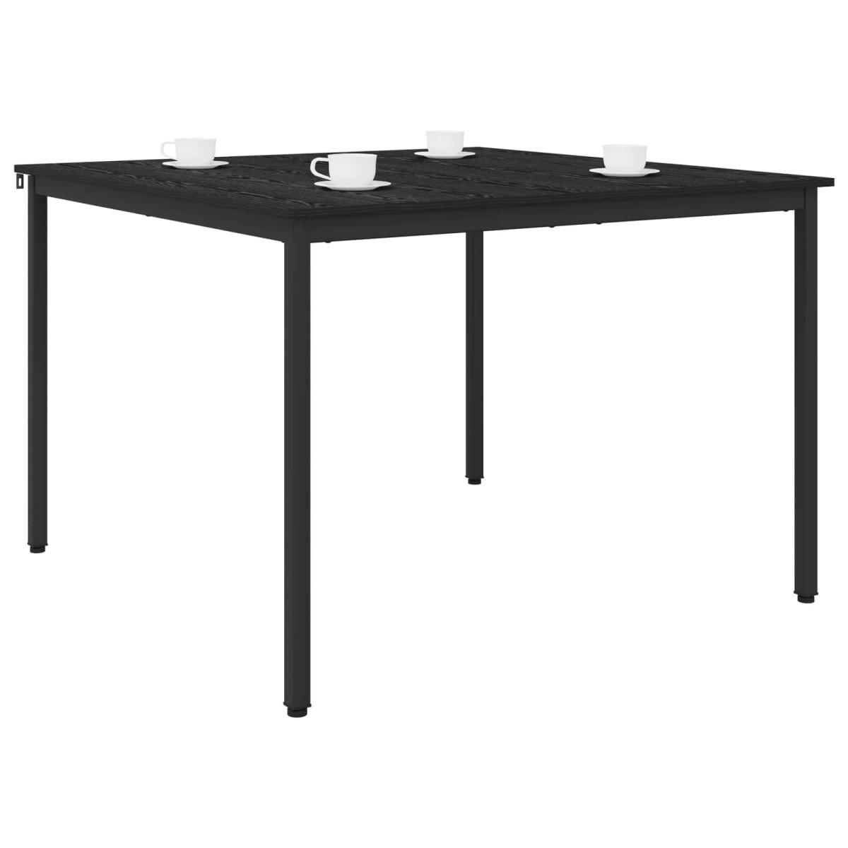 vidaXL Τραπεζαρίες 110 x 110 x 75 cm Επεξεργασμένο Ξύλο Μαύρη Δρυς