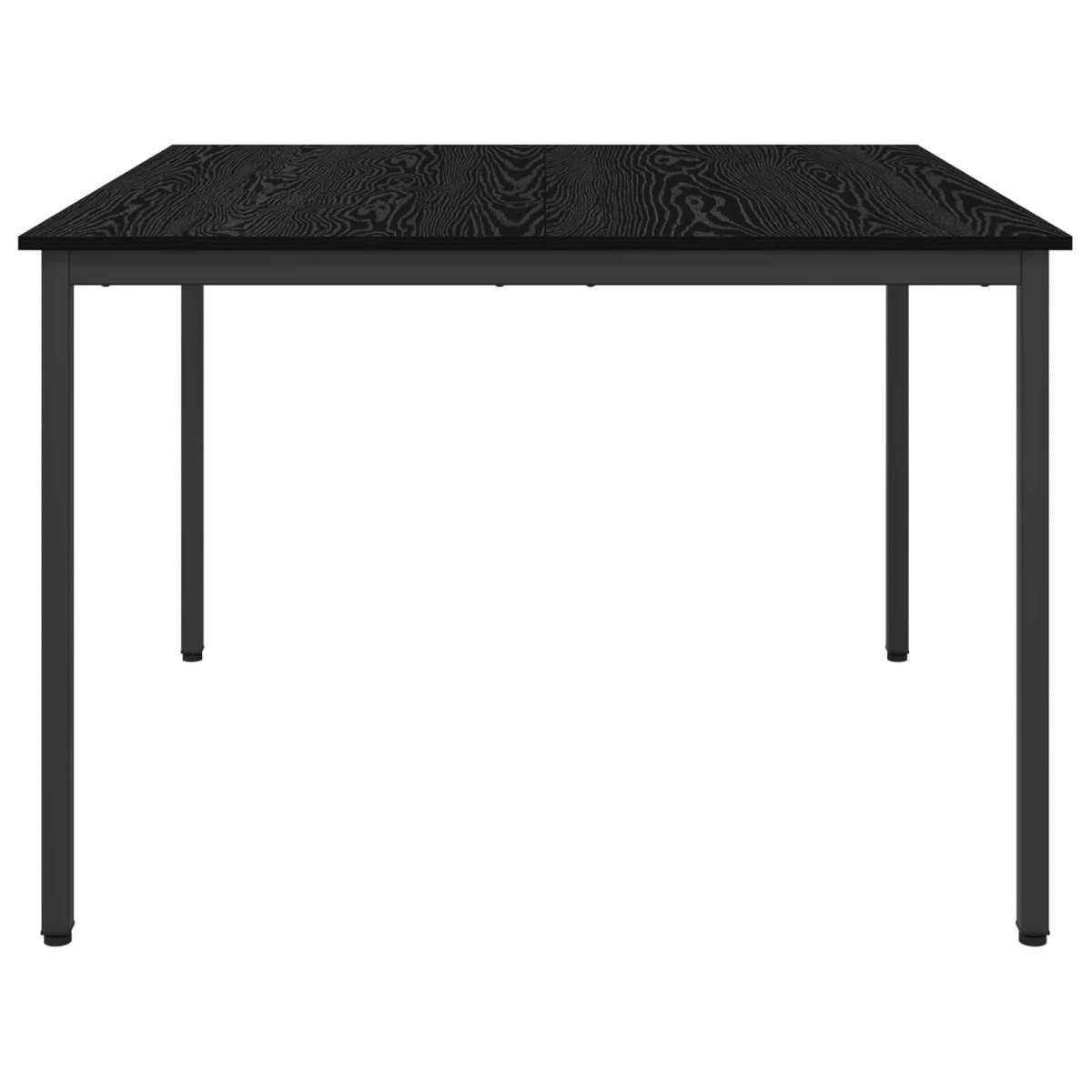 vidaXL Τραπεζαρίες 110 x 110 x 75 cm Επεξεργασμένο Ξύλο Μαύρη Δρυς