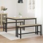 vidaXL Τραπεζαρίες 110 x 110 x 75 cm Επεξεργασμένο Ξύλο Sonoma Δρυς