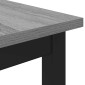 vidaXL Τραπεζαρίες 110 x 110 x 75 cm Επεξεργασμένο Ξύλο Γκρι Sonoma
