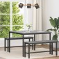 vidaXL Τραπεζαρίες 110 x 110 x 75 cm Επεξεργασμένο Ξύλο Γκρι Sonoma