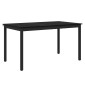 vidaXL Τραπεζαρίες 140 x 80 x 75 cm Επεξεργασμένο Ξύλο Μαύρη Δρυς