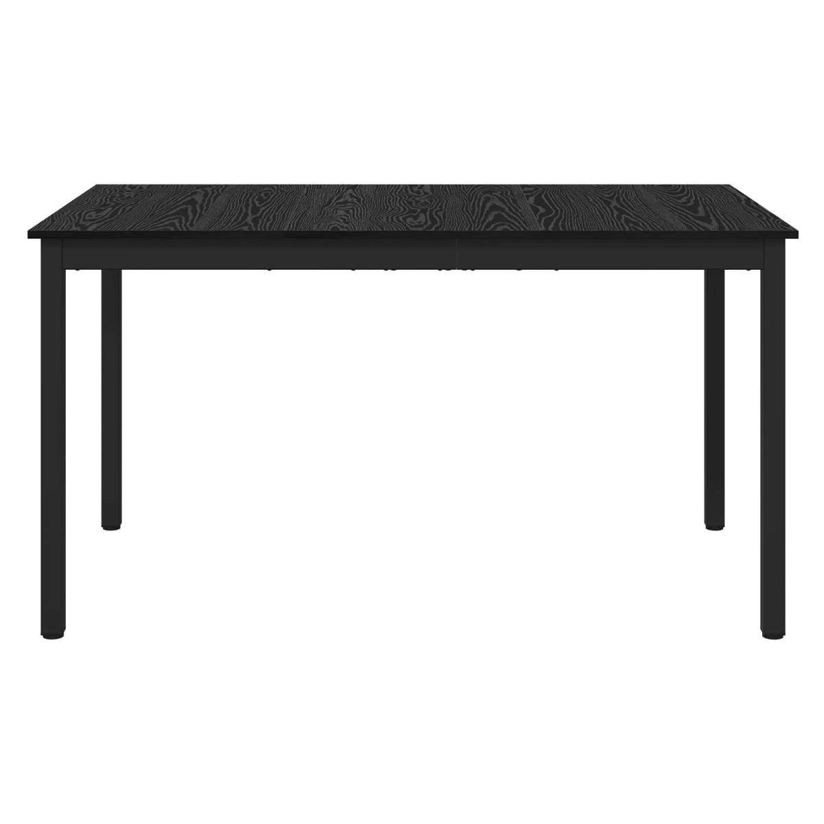 vidaXL Τραπεζαρίες 140 x 80 x 75 cm Επεξεργασμένο Ξύλο Μαύρη Δρυς