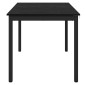 vidaXL Τραπεζαρίες 140 x 80 x 75 cm Επεξεργασμένο Ξύλο Μαύρη Δρυς