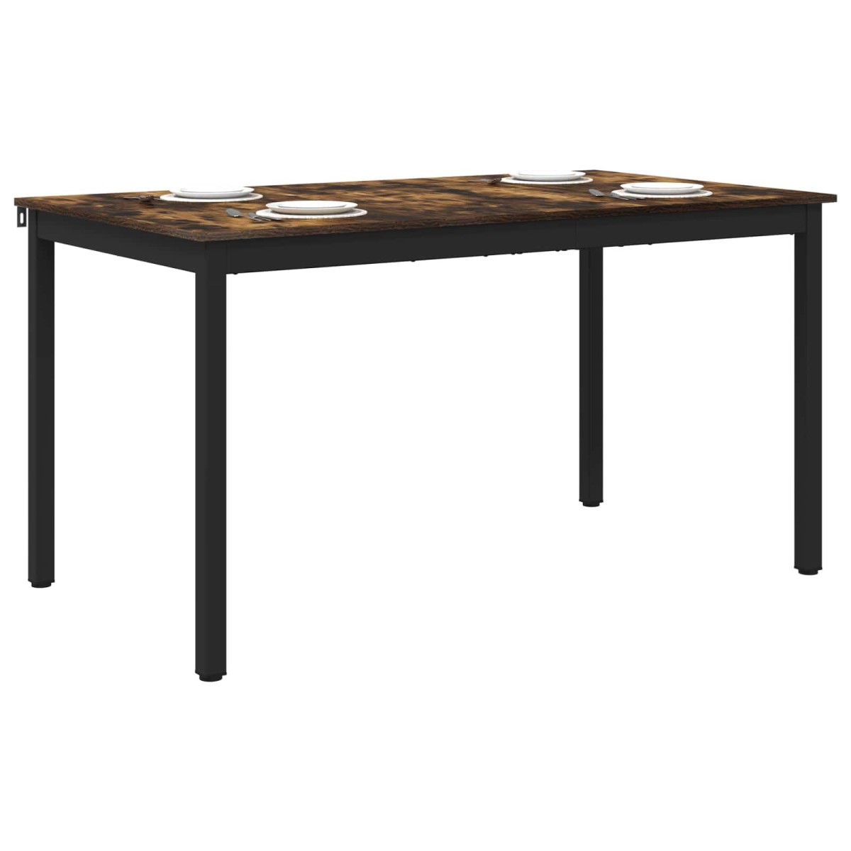 vidaXL Τραπεζαρίες 140 x 80 x 75 cm ΜΕΤΑΛΛΟ Ορθογώνιος