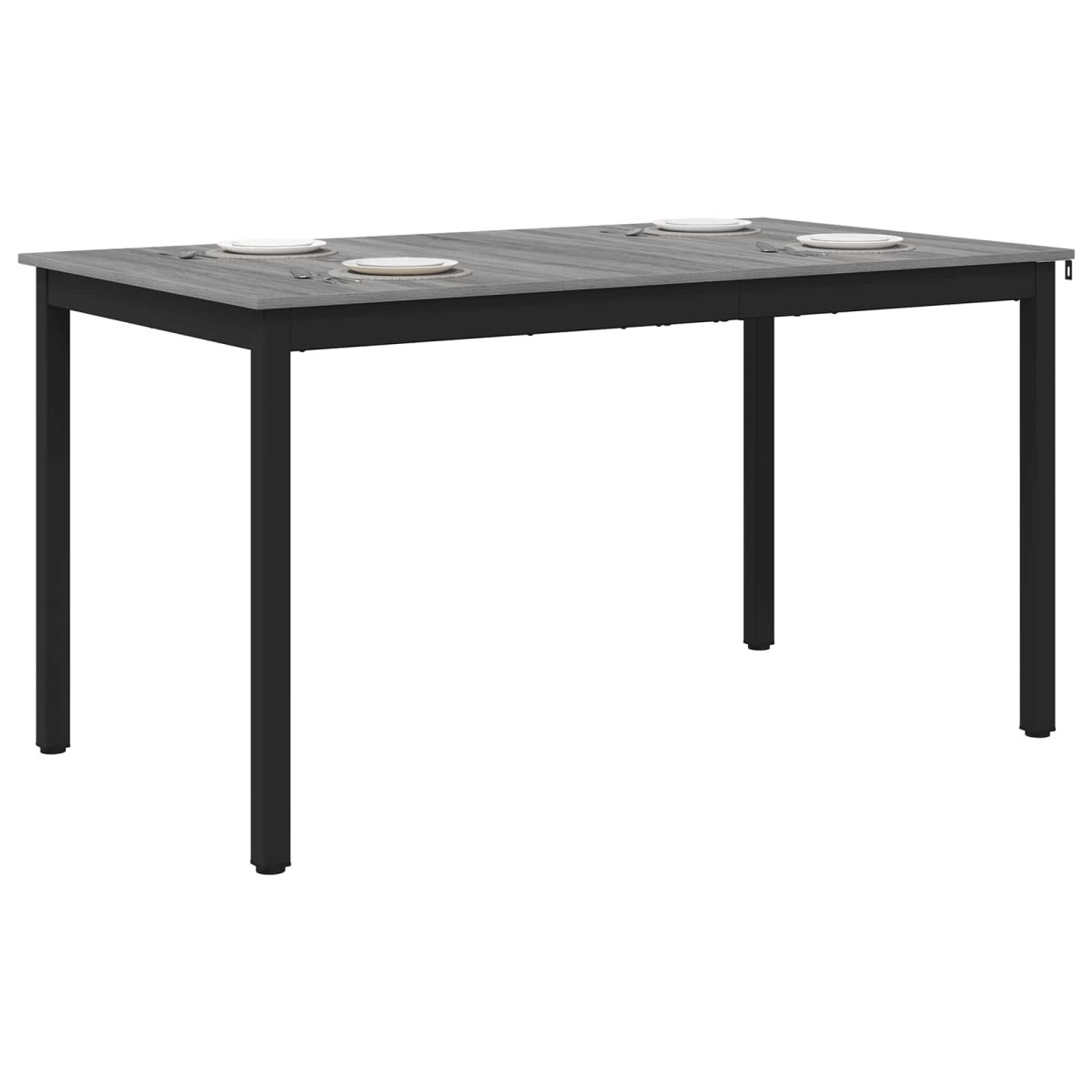 vidaXL Τραπεζαρίες 140 x 80 x 75 cm Επεξεργασμένο Ξύλο Γκρι Sonoma