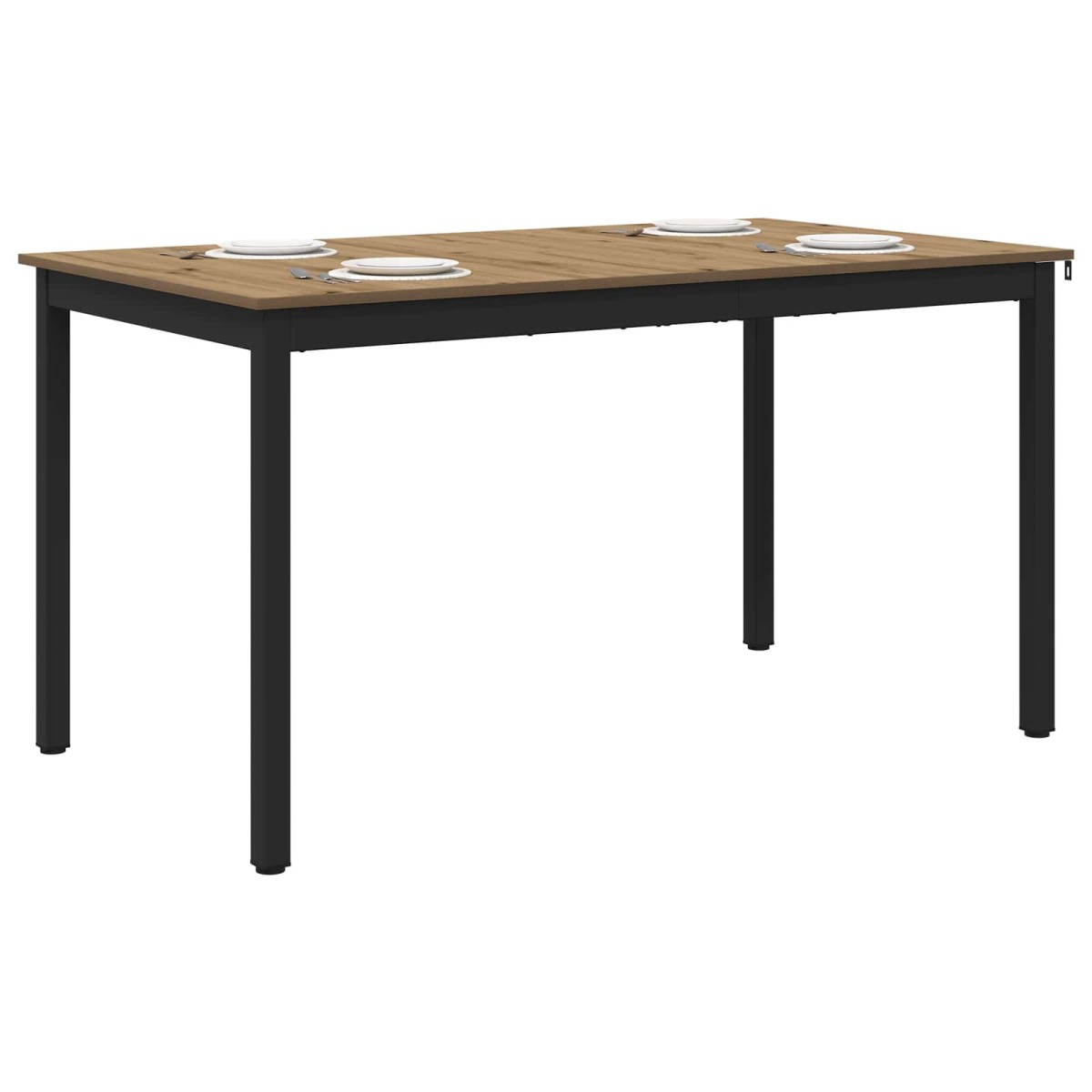 vidaXL Τραπεζαρίες 140 x 80 x 75 cm Επεξεργασμένο Ξύλο Artisan Δρυς