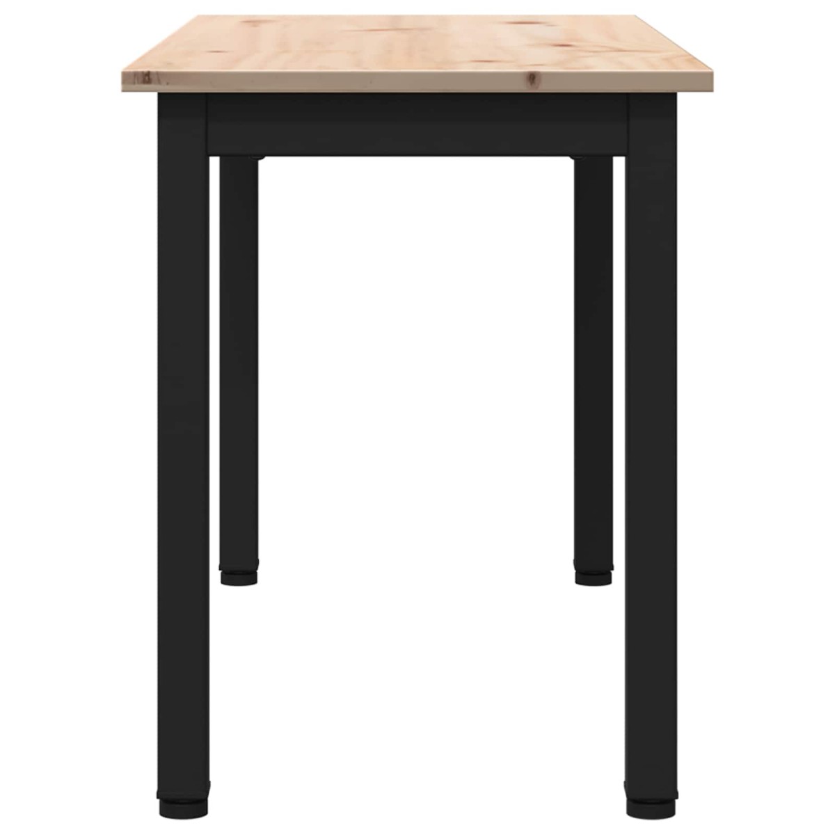 vidaXL παγκάκι Φυσικό 80 x 35 x 45 cm Στερεά ξυλεία πεύκου