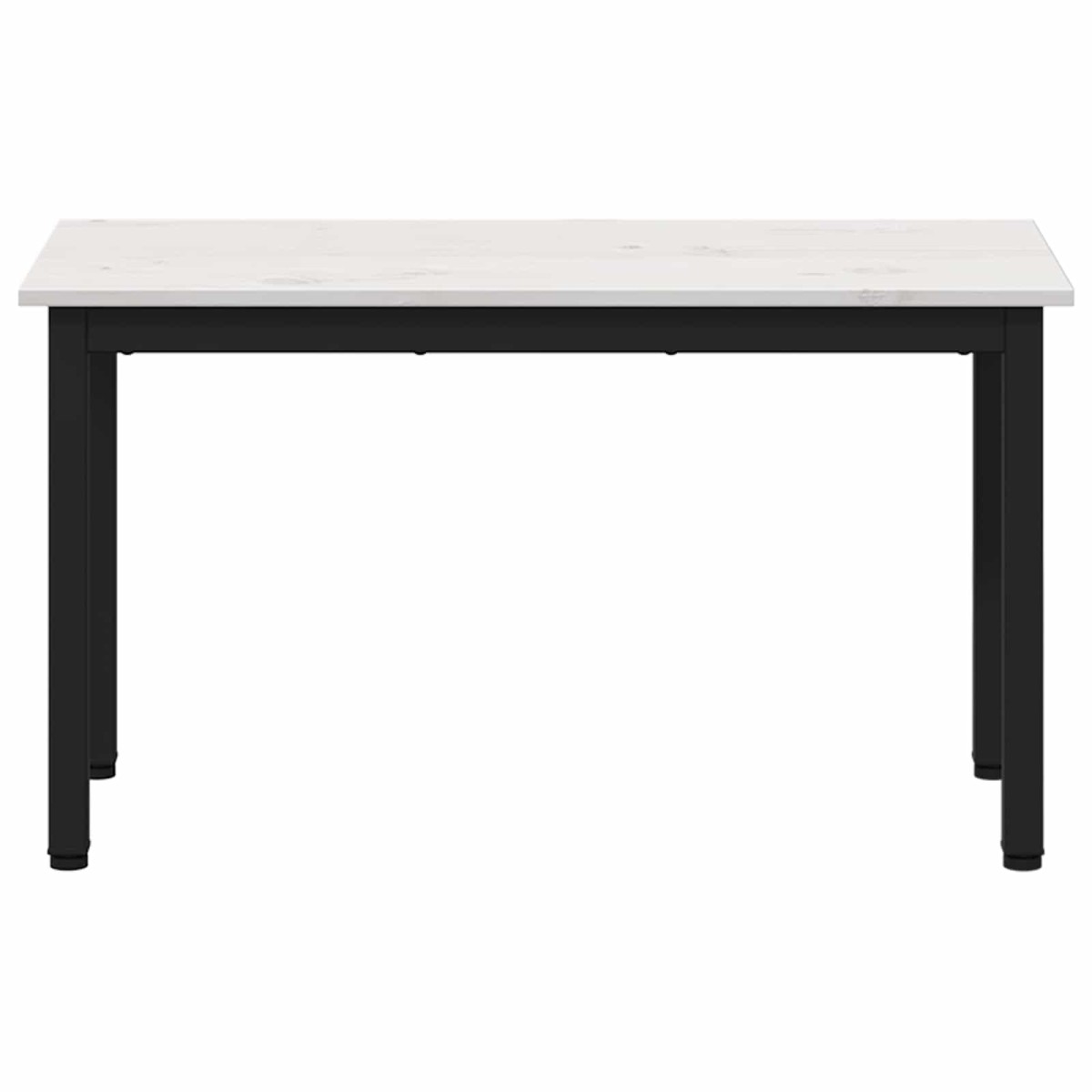 vidaXL παγκάκι Λευκό 80 x 35 x 45 cm Στερεά ξυλεία πεύκου