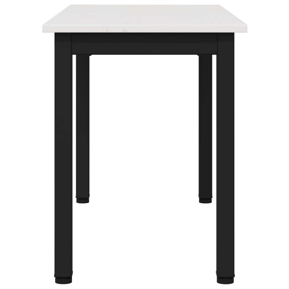 vidaXL παγκάκι Λευκό 80 x 35 x 45 cm Στερεά ξυλεία πεύκου