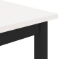 vidaXL παγκάκι Λευκό 80 x 35 x 45 cm Στερεά ξυλεία πεύκου