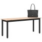 vidaXL παγκάκι Φυσικό 110 x 35 x 45 cm Στερεά ξυλεία πεύκου