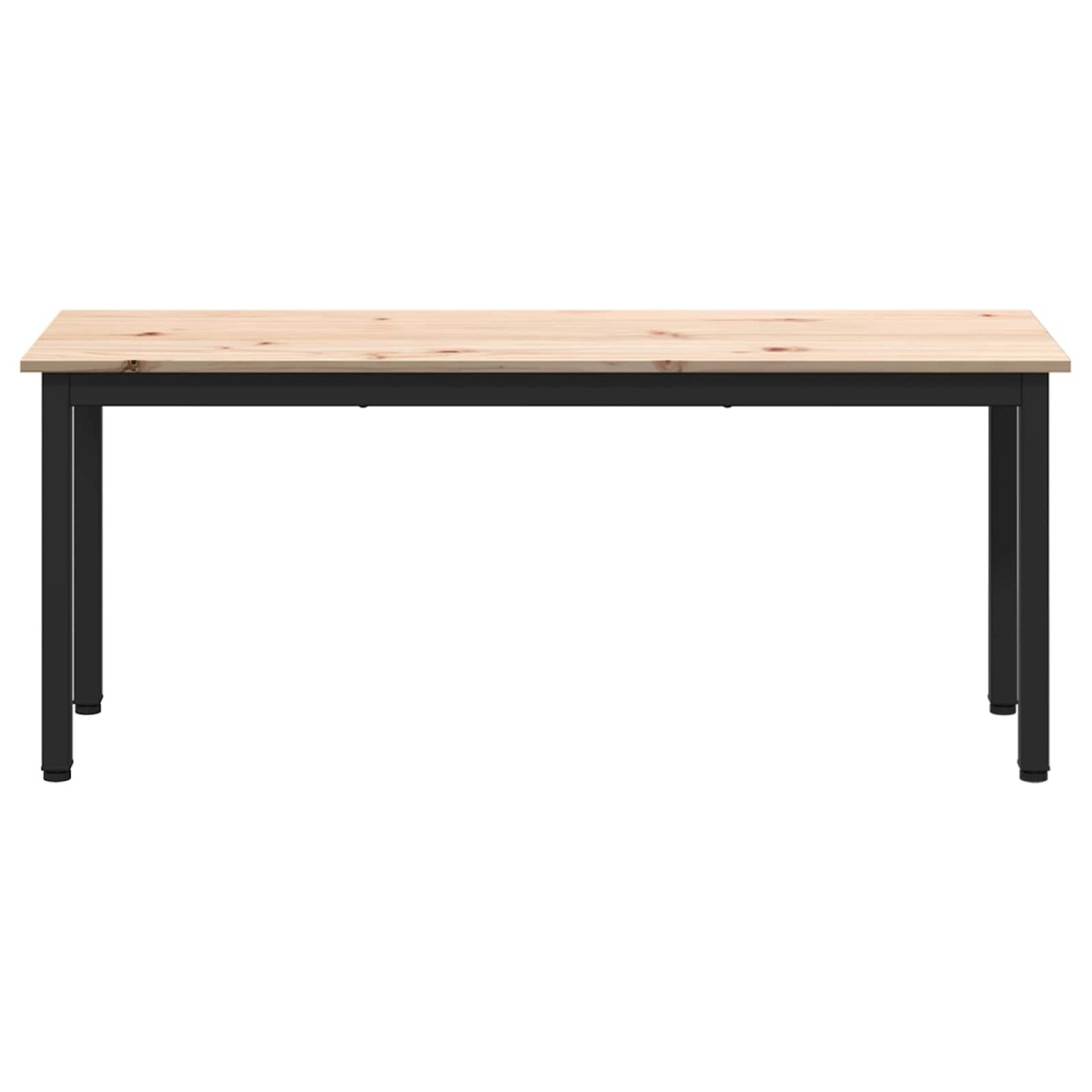 vidaXL παγκάκι Φυσικό 110 x 35 x 45 cm Στερεά ξυλεία πεύκου