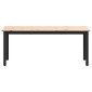 vidaXL παγκάκι Φυσικό 110 x 35 x 45 cm Στερεά ξυλεία πεύκου