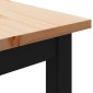 vidaXL παγκάκι Φυσικό 110 x 35 x 45 cm Στερεά ξυλεία πεύκου