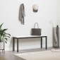 vidaXL παγκάκι Λευκό 110 x 35 x 45 cm Στερεά ξυλεία πεύκου