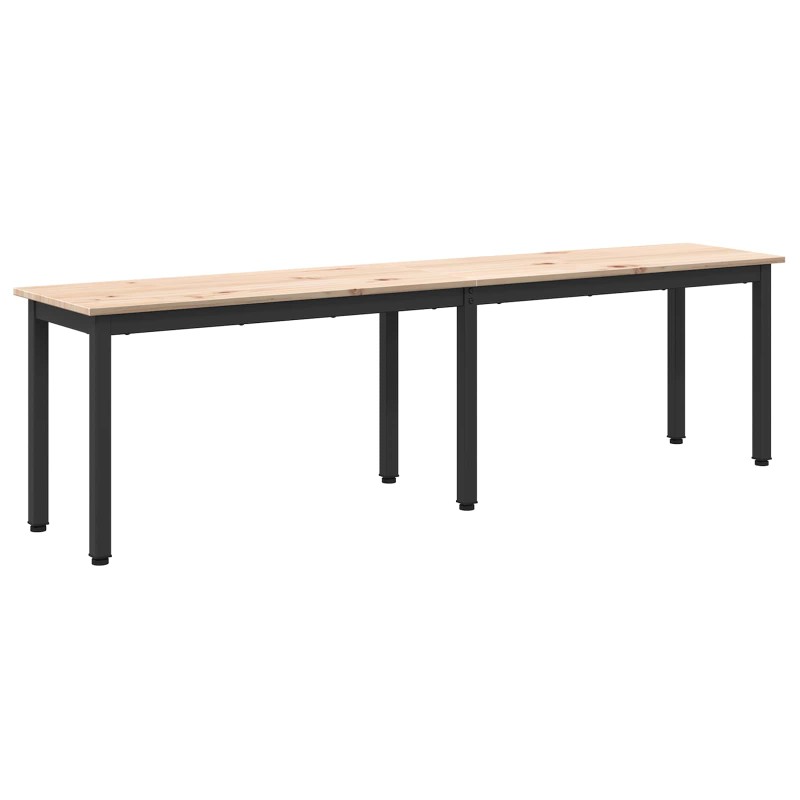 vidaXL παγκάκι Φυσικό 160 x 35 x 45 cm Στερεά ξυλεία πεύκου