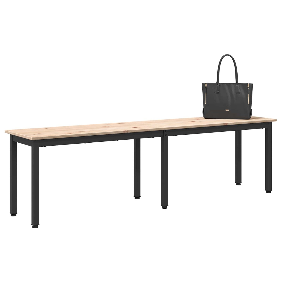 vidaXL παγκάκι Φυσικό 160 x 35 x 45 cm Στερεά ξυλεία πεύκου