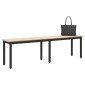 vidaXL παγκάκι Φυσικό 160 x 35 x 45 cm Στερεά ξυλεία πεύκου