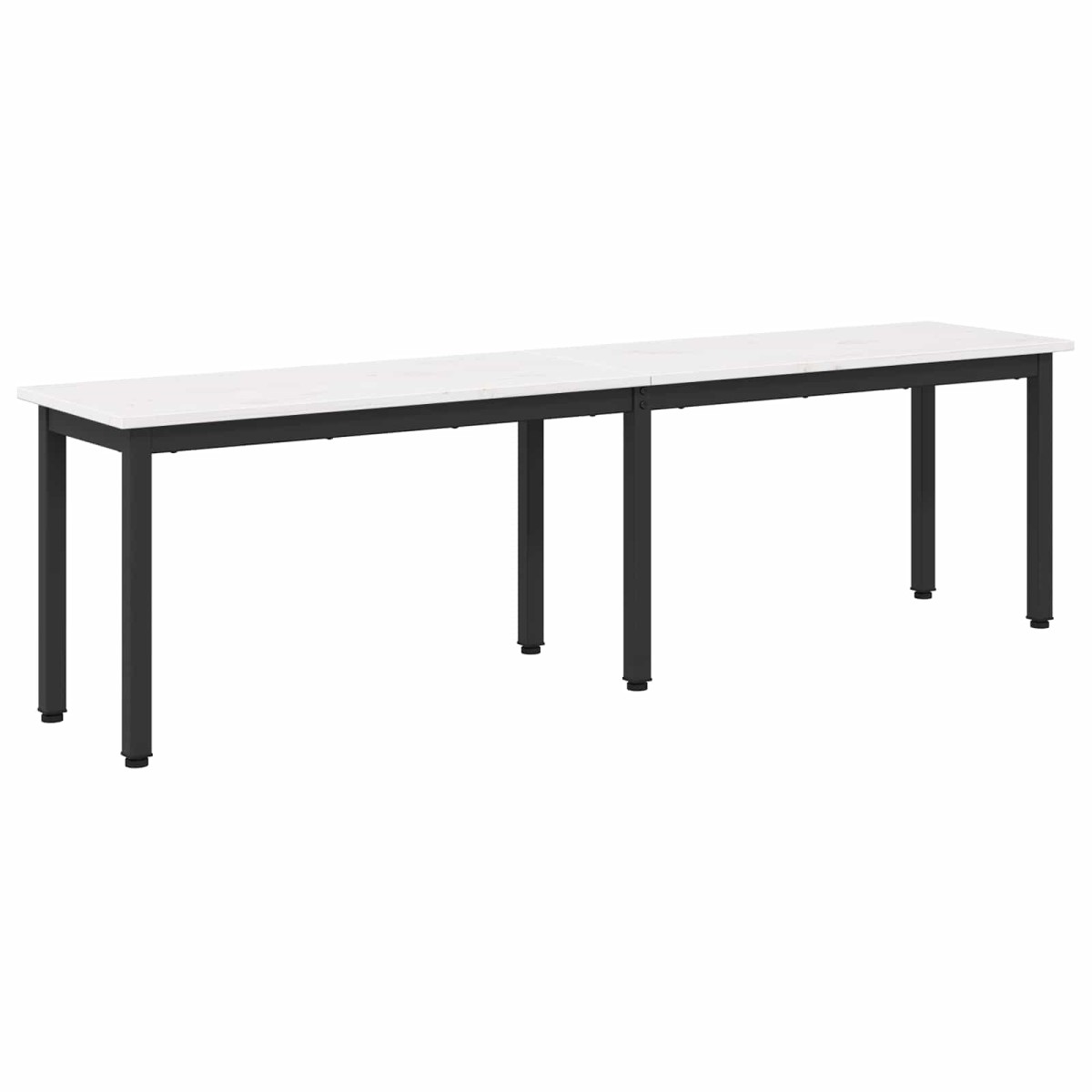 vidaXL παγκάκι Λευκό 160 x 35 x 45 cm Στερεά ξυλεία πεύκου