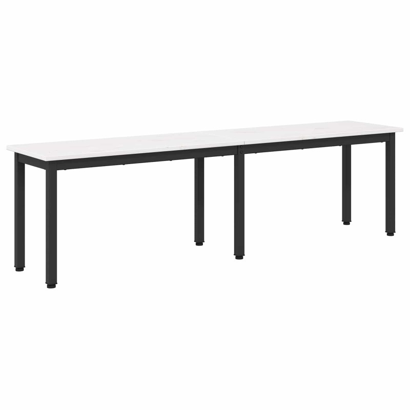 vidaXL παγκάκι Λευκό 160 x 35 x 45 cm Στερεά ξυλεία πεύκου
