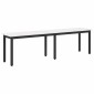 vidaXL παγκάκι Λευκό 160 x 35 x 45 cm Στερεά ξυλεία πεύκου
