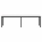 vidaXL παγκάκι Λευκό 160 x 35 x 45 cm Στερεά ξυλεία πεύκου