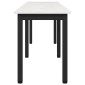 vidaXL παγκάκι Λευκό 160 x 35 x 45 cm Στερεά ξυλεία πεύκου